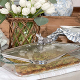 Bunny Lid with Pyrex 3 quart Baking Dish
