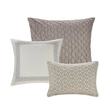 Matallic Circ Comforter/Duvet Cover Set W Removable Insert