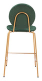 Odessa Counter Stool (Set of 2) Green & Gold