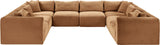 Shaggy - Fabric 8 Piece Modular U-Shaped Sectional