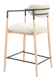 Equinox Counter Stool Oyster Gray & Natural