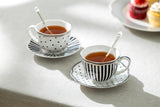 race Teaware Josephine Cup & Saucer Set of 2