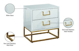 Nova Contemporary Side Table with Gold Stainless Steel Base & Black Lacquer Finish for Chic Style