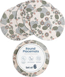 Green Kiwi Braided Cotton Placemat Set of 6