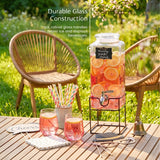 Kook Glass Drink Dispenser with Steel Spigot
