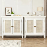 Storage Cabinet Set of 2, Sideboard Cabinet with Doors