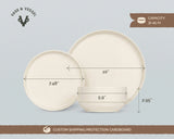 Kook 12-Piece Ceramic Dinnerware Set for 4