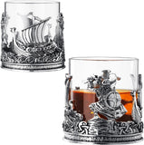 Viking & Mythological Pewter Whiskey - 12oz SINGLE