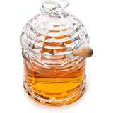 Crystal Bee Honey Dish Jar, Gift 6"