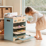 Robud Wooden Kids Kitchen PlaySet Series - Green and Gold