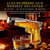Gifts for Men Dad, 9 Oz Whiskey Gun Decanter Set