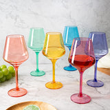 European Style Crystal, Stemmed Wine Glasses