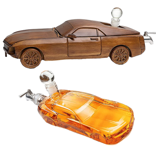 Car Wine & Whiskey Decanter Set 500ml - 13" L