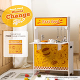 ROBUD Wooden Kids Play Kitchen Set - DIY Stickers