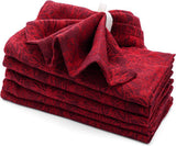 Red Napkins - Floral Napkins