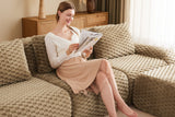 LAURENT 146" 4-Seater Sofa with 2 Ottomans