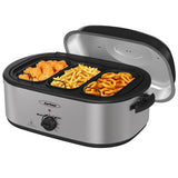 Electric Roaster Oven, 18 Qt Stainless Steel Turkey Roaster