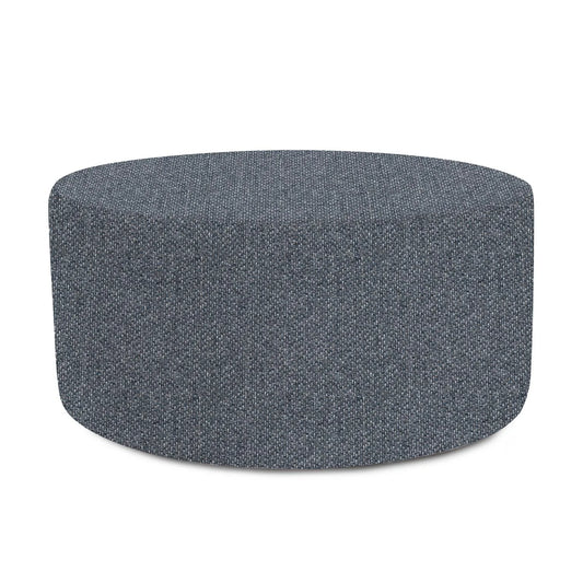 Universal Round Ottoman Cover Panama Indigo