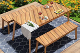 ELVON 49" 3-Piece Outdoor Dining Set