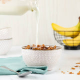 Kook Narbonne Ceramic Cereal Bowls 22 oz, Set of 4
