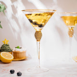 Diamond Collection 2 Piece Stemmed Martini Set