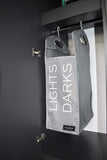 Dual Hamper Door Hanging Bag with Space-Saving Compartments