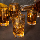Gold Moroccan Glasses Artisan Hand-Made Multipurpose 220 ml