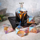 Diamond Iridescent Whiskey and Wine Decanter, 750ml