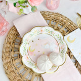 Pink Elephant Baby Shower Paper Plates Set of 16
