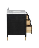 Verona 36" Black Vanity with Rectangular Undermount Sink