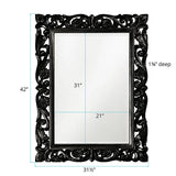 Chateau Mirror - Glossy Black