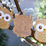 Woodland Baby Shower Advice Card Set