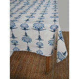 Tropical Garden 59" X 78" Tablecloth - Indigo and Sky