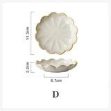 Ceramic Flower Shape Decorative Serving Plate