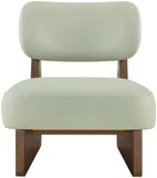 Vetra - Vegan Leather Upholstered Accent Chair With Brown Base