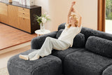 MELLOW 80" Loveseat with 2 Ottomans