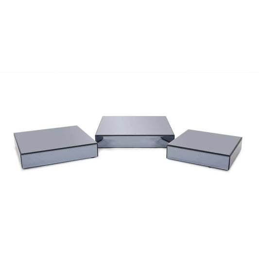 Grigio Mirrored Set of Three Platforms