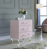Anastasia Acrylic Contemporary Side Table - Stylish Three-Drawer Organizer for Modern Bedrooms