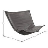 Puff Chair Cushion & Cover Qivuit Gray