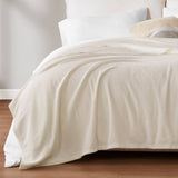 Wholesale Grid Patterned Microfleece Blanket, Taupe