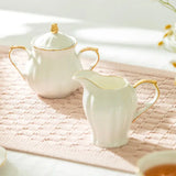 Grace Teaware White Gold Sugar & Creamer Set