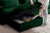 PERTH 157" 4-Seater Sofa with 1 Ottoman