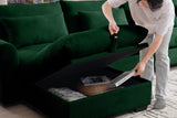 PERTH 86" Loveseat with 1 Ottoman