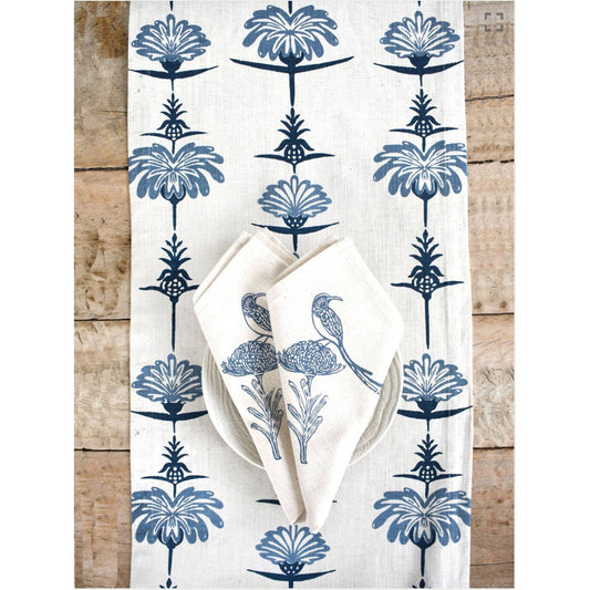 French Home Set of 4 Sugarbird Napkins - Indigo