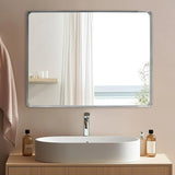 Steele Polished Silver Mirror