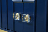 Cosmopolitan Acrylic Contemporary Side Table with Gold Stainless Steel Base for Chic Room Decor