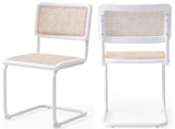 Kano Natural Rattan Mid Century Modern Dining Chair - Stylish Accent for Contemporary Spaces
