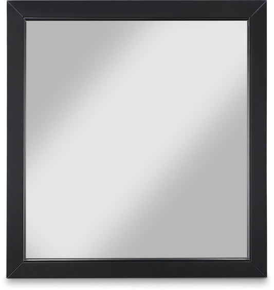 Marisol Black Mirror - Contemporary Elegance with Rich Black Finish for Modern Bedroom Décor