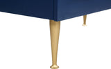 Marisol Contemporary Chest with Rich Black Finish and Stylish Brushed Gold Metal Accents 36"W