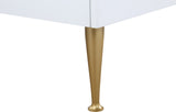 Marisol Contemporary Dresser with Rich Black Finish and Brushed Gold Legs for Modern Elegance